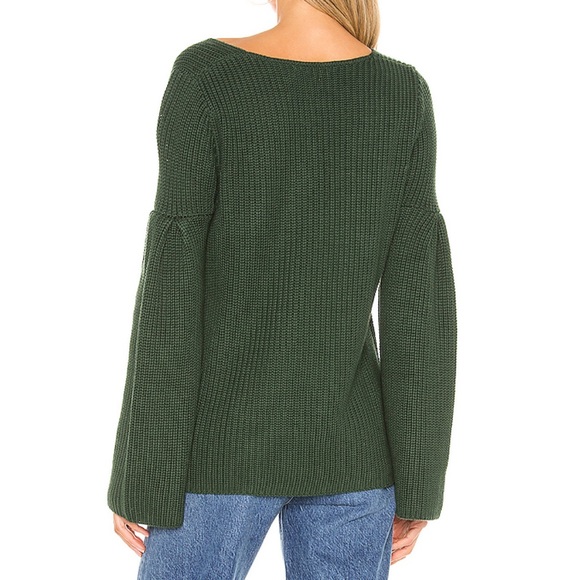 Lovers + Friends Addison Sweater Forrest Green XXS - Picture 4 of 4